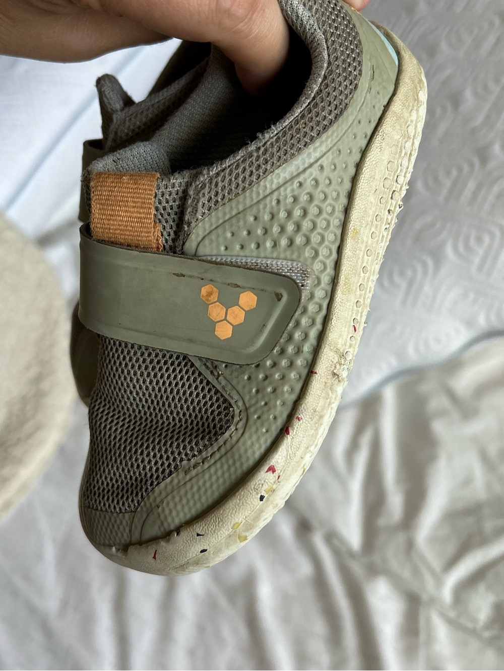 Vivo Barefoot Kids Olive Green Slip-On Athletic Shoes - 24 - Picture 3 of 10